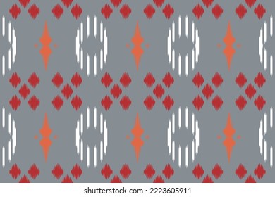 Ethnic pattern tribal art designs ikat vector oriental traditional design for background. Ikat is produced in many traditional textile centres around the world, including India to Central Asia, 
