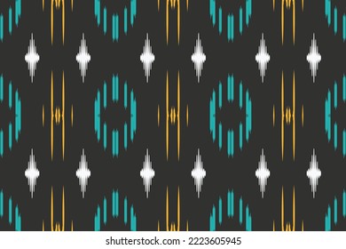 Ethnic pattern tribal art designs ikat vector oriental traditional design for background. Ikat is produced in many traditional textile centres around the world, including India to Central Asia, 