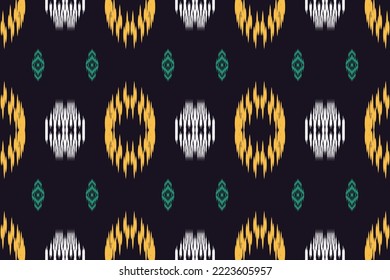 Ethnic pattern tribal art designs ikat vector oriental traditional design for background. Ikat is produced in many traditional textile centres around the world, including India to Central Asia, 