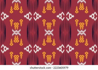 Ethnic pattern tribal art designs ikat vector oriental traditional design for background. Ikat is produced in many traditional textile centres around the world, including India to Central Asia, 