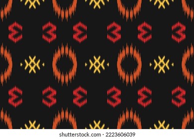 Ethnic pattern tribal art designs ikat vector oriental traditional design for background. Ikat is produced in many traditional textile centres around the world, including India to Central Asia, 