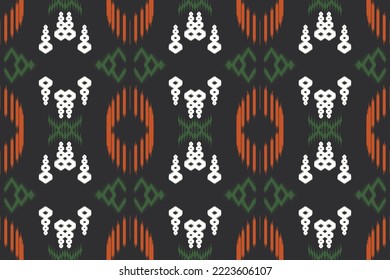 Ethnic pattern tribal art designs ikat vector oriental traditional design for background. Ikat is produced in many traditional textile centres around the world, including India to Central Asia, 