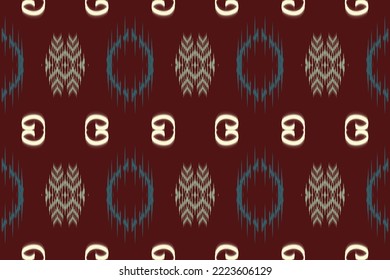 Ethnic pattern tribal art designs ikat vector oriental traditional design for background. Ikat is produced in many traditional textile centres around the world, including India to Central Asia, 