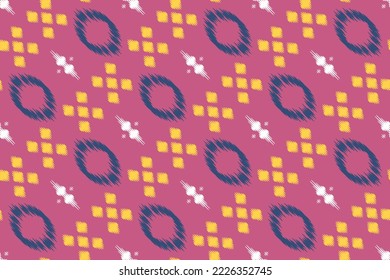 Ethnic pattern tribal art designs ikat vector oriental traditional design for background. Ikat is produced in many traditional textile centres around the world, including India to Central Asia, 