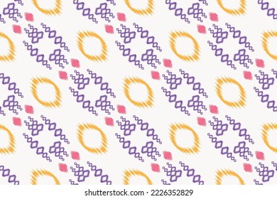 Ethnic pattern tribal art designs ikat vector oriental traditional design for background. Ikat is produced in many traditional textile centres around the world, including India to Central Asia, 