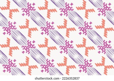 Ethnic pattern tribal art designs ikat vector oriental traditional design for background. Ikat is produced in many traditional textile centres around the world, including India to Central Asia, 