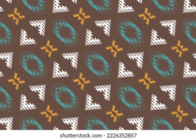 Patrón étnico de diseño de arte tribal ikat vector diseño tradicional oriental para el fondo. El ikat se produce en muchos centros textiles tradicionales de todo el mundo, incluida la India y Asia central, 