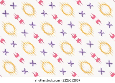 Ethnic pattern tribal art designs ikat vector oriental traditional design for background. Ikat is produced in many traditional textile centres around the world, including India to Central Asia, 