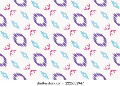Patrón étnico de diseño de arte tribal ikat vector diseño tradicional oriental para el fondo. El ikat se produce en muchos centros textiles tradicionales de todo el mundo, incluida la India y Asia central, 