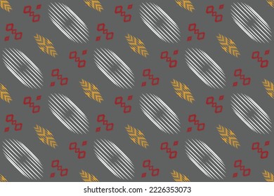 Ethnic pattern tribal art designs ikat vector oriental traditional design for background. Ikat is produced in many traditional textile centres around the world, including India to Central Asia, 