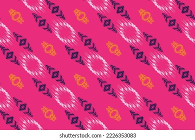 Patrón étnico de diseño de arte tribal ikat vector diseño tradicional oriental para el fondo. El ikat se produce en muchos centros textiles tradicionales de todo el mundo, incluida la India y Asia central, 
