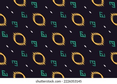 Ethnic pattern tribal art designs ikat vector oriental traditional design for background. Ikat is produced in many traditional textile centres around the world, including India to Central Asia, 
