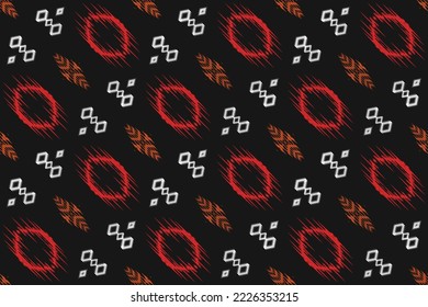 Patrón étnico de diseño de arte tribal ikat vector diseño tradicional oriental para el fondo. El ikat se produce en muchos centros textiles tradicionales de todo el mundo, incluida la India y Asia central, 