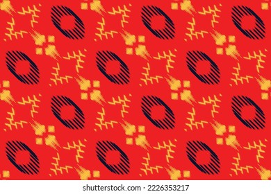 Ethnic pattern tribal art designs ikat vector oriental traditional design for background. Ikat is produced in many traditional textile centres around the world, including India to Central Asia, 