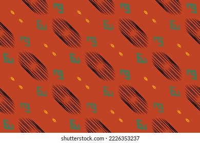 Ethnic pattern tribal art designs ikat vector oriental traditional design for background. Ikat is produced in many traditional textile centres around the world, including India to Central Asia, 