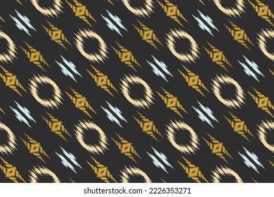 Patrón étnico de diseño de arte tribal ikat vector diseño tradicional oriental para el fondo. El ikat se produce en muchos centros textiles tradicionales de todo el mundo, incluida la India y Asia central, 