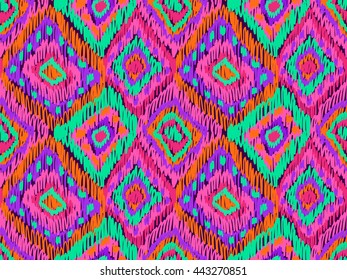 Ethnic pattern. Tribal doodle ornament background. Hand drawn effect illustration. Pattern for background, printed products, paper or fabric.