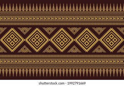 Ethnic pattern vector background. seamless pattern traditional, Design for background, wallpaper, Batik, fabric, carpet, clothing, wrapping, and textile.ethnic pattern Vector illustration.