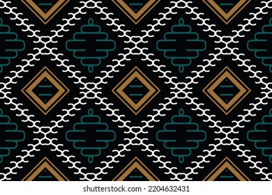 Vector de patrón étnico. Es un patrón creado mediante la combinación de formas geométricas. Diseño para impresión. Usando en la industria de la moda.