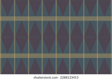 Ethnic of pattern vector. Design rhombus shape red and yellow on turquoise background. Design print for illustration, texture, textile, wallpaper, background. Set 10