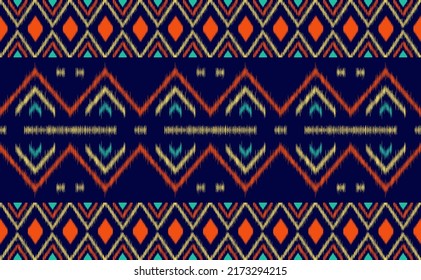 Ethnic pattern vector, Geometric graphic antique background, Embroidery endless textile texture for print