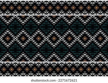 Ethnic pattern vector. It is a pattern geometric shapes. Create beautiful fabric patterns. Design for print. Using in the fashion industry.