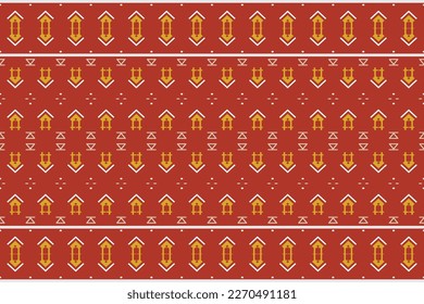Ethnic pattern vector. traditional patterned old saree dress design It is a pattern geometric shapes. Create beautiful fabric patterns. Design for print. Using in the fashion industry.