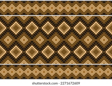 Ethnic pattern wallpaper. Geometric ethnic pattern traditional Design It is a pattern geometric shapes. Create beautiful fabric patterns. Design for print. Using in the fashion industry.