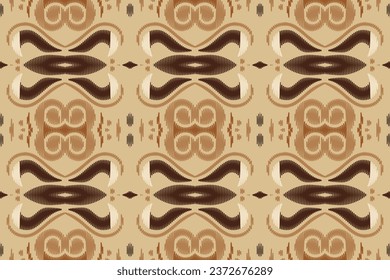 Ethnic pattern wallpaper. traditional pattern African art It is a pattern created by combining geometric shapes. Create beautiful fabric patterns. Design for print. Using in the fashion industry.