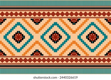 Ethnic pattern.beautiful pattern. folk embroidery,bohemian style,aztec geometric art ornament print.ethnic abstract Inkatha art.Seamless fabric.design for fabric, carpet, wallpaper, clothing