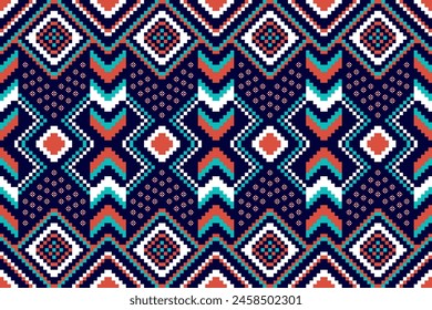 Ethnisches Muster.Wunderschönes Muster. Volksstickerei, Böhmischer Stil,Aztekischer geometrischer Kunstschmuck-Print.Ethno abstrakt Inkatha art.Seamless Stoff.Design für Stoff, Teppich, Bildschirmhintergrund, Bekleidung