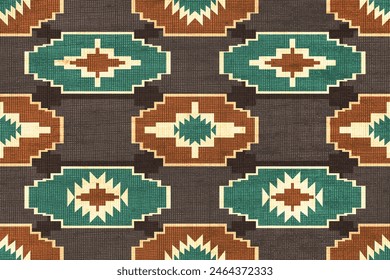 Ethnisches Muster.Wunderschönes Muster. Volksstickerei, Böhmischer Stil,Aztekischer geometrischer Kunstschmuck-Print.Ethno abstrakt Inkatha art.Seamless Stoff.Design für Stoff, Teppich, Bildschirmhintergrund, Bekleidung	
