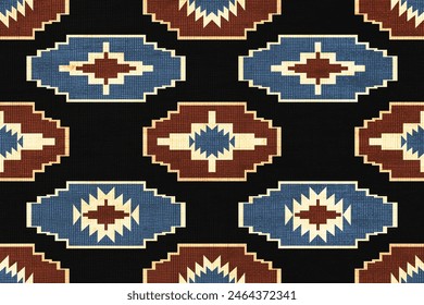 Patrón étnico.hermoso patrón. bordado popular, estilo bohemio, arte geométrico azteca ornamento print.étnico abstracto Inkatha art.Seamless fabric.design para tela, alfombra, Fondo de pantalla, ropa	