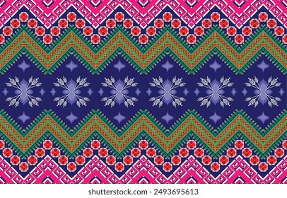 Ethnisches Muster.Wunderschönes Muster. Volksstickerei, Böhmischer Stil,Aztekischer geometrischer Kunstschmuck-Print.Ethno abstrakt Inkatha art.Seamless Stoff.Design für Stoff, Teppich, Bildschirmhintergrund, Bekleidung 