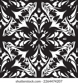 Ethnic patterns in dark monochrome shades of grey, with circular symmetry and hand-drawn elements, reminiscent of Turkish, Indian, and African cultures, make for a stunning background
