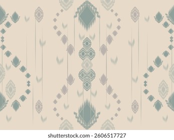 Ethnic Patterns oriental iKat pattern traditional design for background backdrop carpet wallpaper clothing batik fabric tribal textile vector illustration ikat print embroidery style for  decorations 