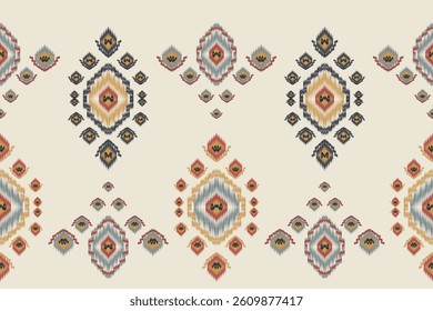 Ethnic Patterns oriental iKat pattern traditional design for background backdrop carpet wallpaper clothing batik fabric tribal textile vector illustration ikat print embroidery style for  decorations 