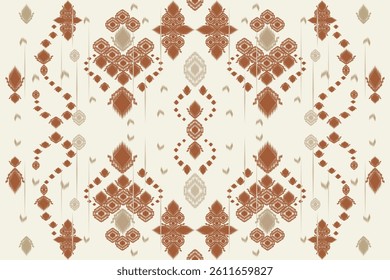 Ethnic Patterns oriental iKat pattern traditional design for background backdrop carpet wallpaper clothing batik fabric tribal textile vector illustration ikat print embroidery style for  decorations 