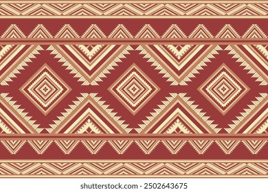 Patrones étnicos bordados sin fisuras.  Abstractas vintage tribal navajo tradicional arte geométrico de color azteca.  Diseño para Fondo de pantalla, textura, textil, tela, ropa, envoltura, batik, sarong.