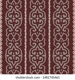 Ethnic patterns. Traditions of nomads, Kazakh steppes, Asian, Mongolian, Caucasus.