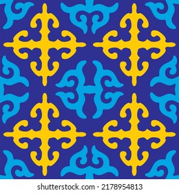 Ethnic patterns traditions of nomads, Kazakh steppes, Asian Mongolian Caucasus