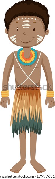 Ethnic People African Tribes Traditional Clothing Stock Vector (Royalty ...