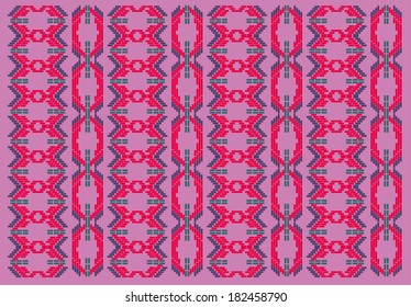 ethnic pink color pattern vector art