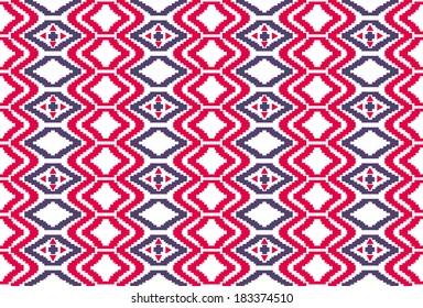ethnic pink color pattern vector art