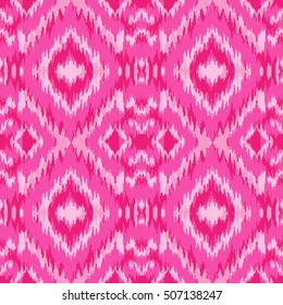 Ethnic pink seamless pattern. Boho abstract textile print. Romantic wallpaper.