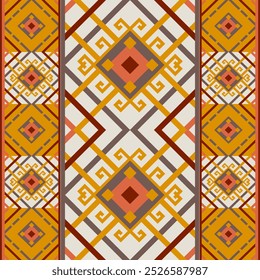 Ethnic pixel pattern traditional design pattern Presenting ethnic art fabrics, beliefs and characteristics of local fabrics. 