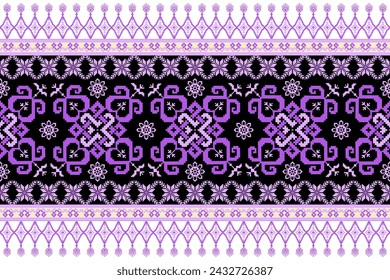 Patrón sin fisuras de píxel étnico, patrón sin fisuras geométrico tradicional, diseño sin fisuras de los papeles digitales para el fondo, ilustración, textura, tela, papel pintado, ropa, alfombra, batik, bordado