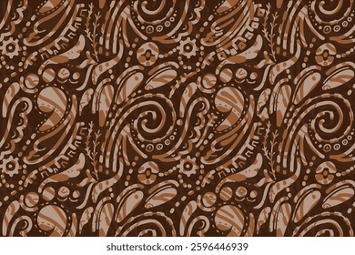 Ethnic, primitive, hand drawn seamless pattern, abstract pattern with black and white color, aborigines style ,design for fabric and printing.