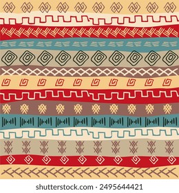 Ethnic print background wallapaper texture ornament bohemian exotic africa style 