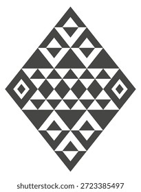 Elemento de impressão étnica. Projeto de motivo de forma geométrica